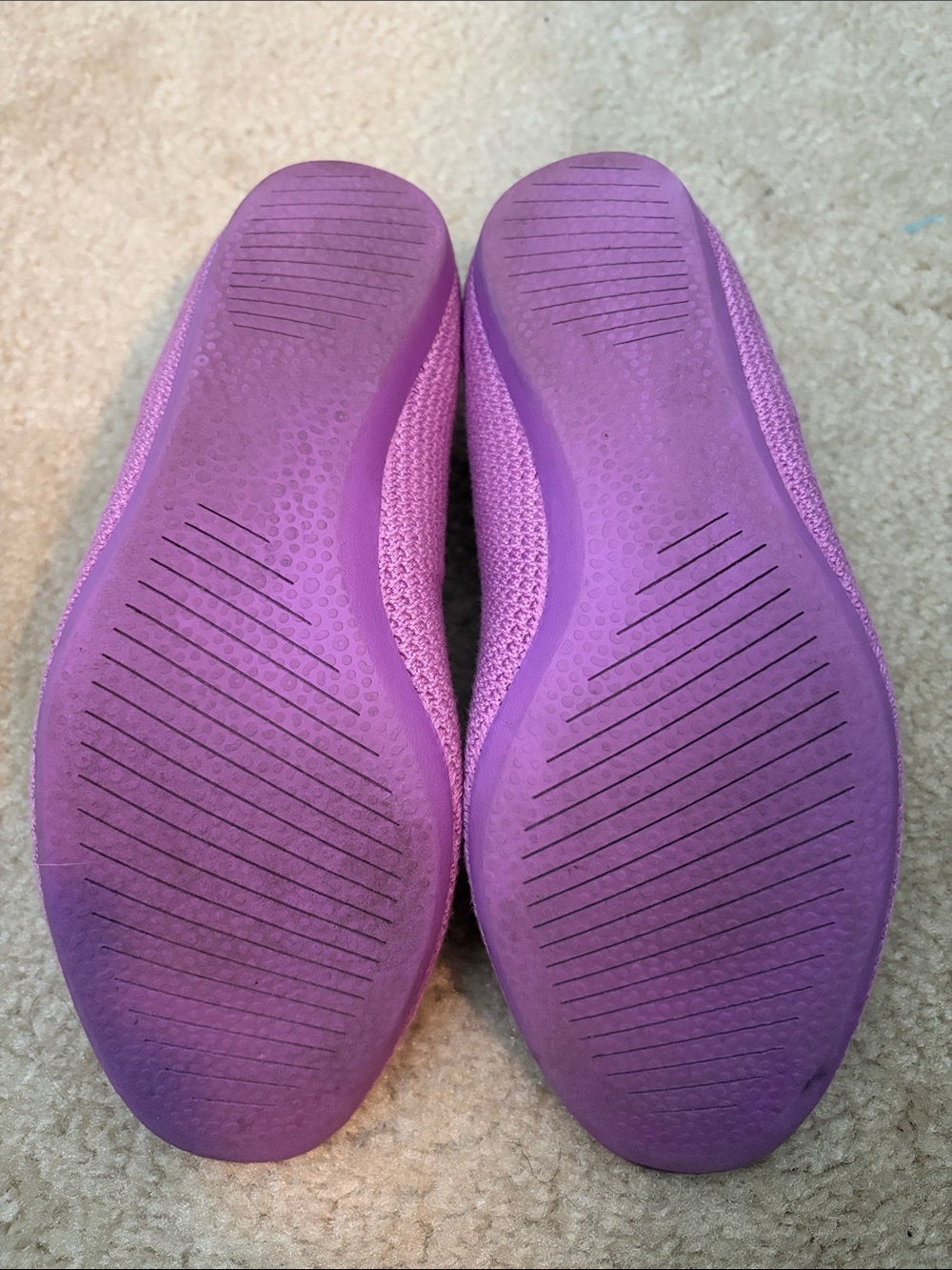 allbirds Women’s Pink Knit Slip-On Flats - Picture 3 of 4